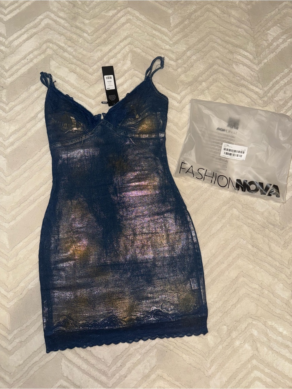 New! Fashion nova demin mini dress. XS
